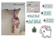 Stickdatei ITH - Glücksschwein Schwein Anhänger bis 2026